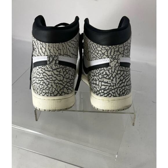 RETRO HIGH OG Air Jordan 1 White Cement Sneakers 9.5 main image 6